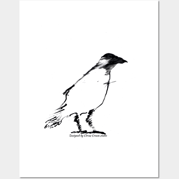 Minimal bird Wall Art by CircusCrown